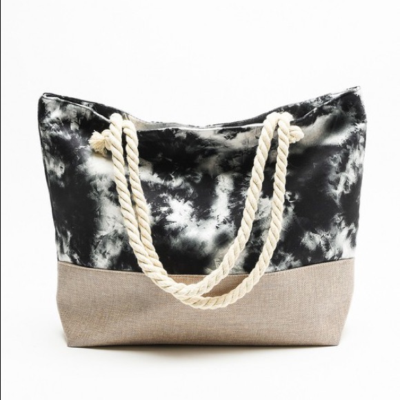 Cloudy Tie Dye Summer Tote